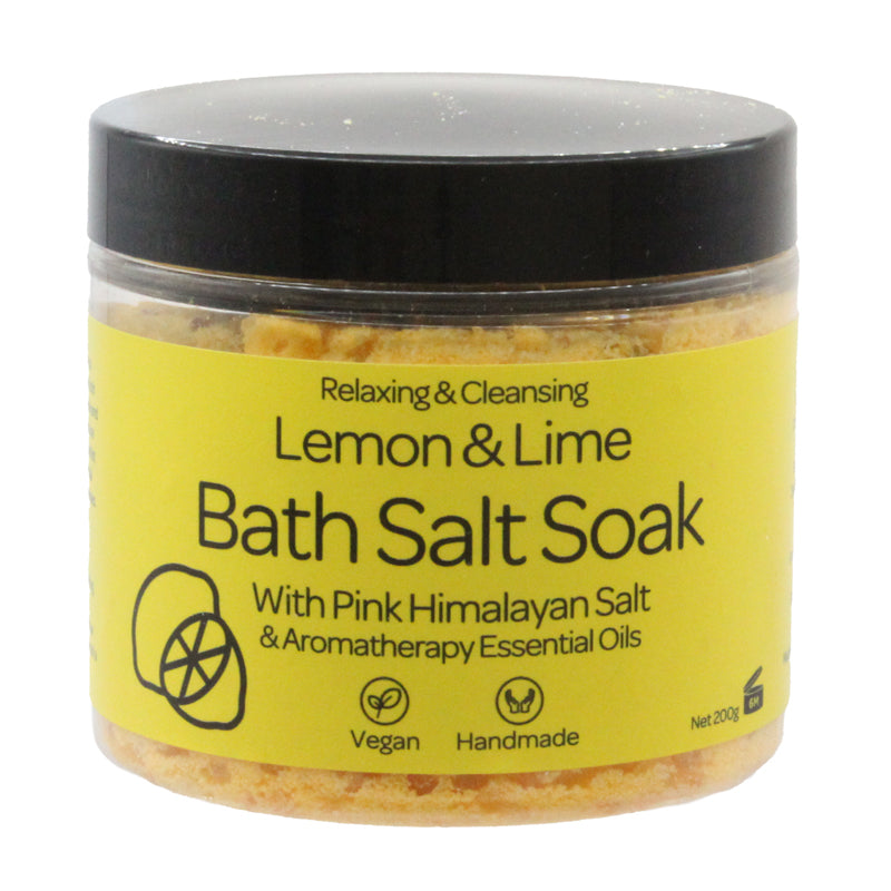 Bathable Lemon & Lime Bath Bomb & Salt Soak Gift Set