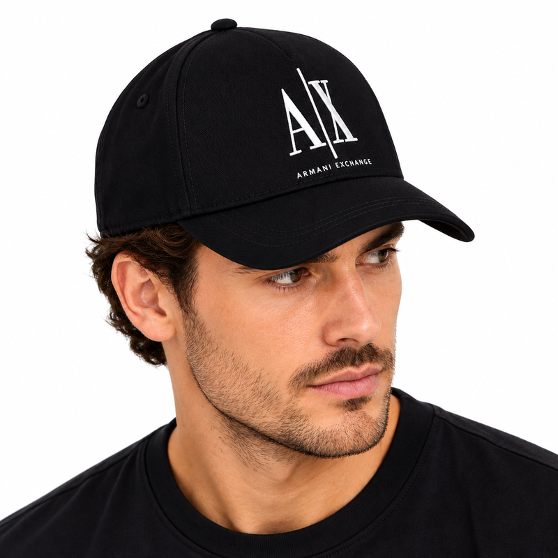 Armani Exchange Mens Baseball Cap Black 954047