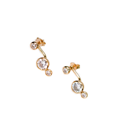 Infinity & Co Sophia Rose Gold Plated Crystal Stud & Drop Earrings Set