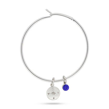 Lovita Silver Charm Bangle Anchors Away