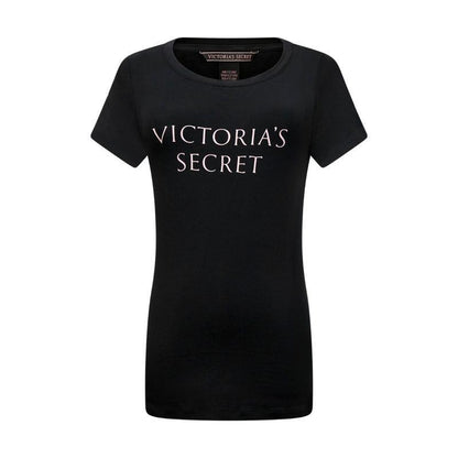 Victoria's Secret Logo Women's Black T-Shirt - X Small