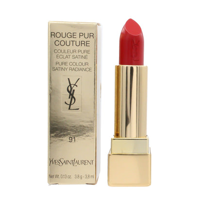 YSL Rouge Pur Couture Pure Colour Satiny Radiance Lipstick 91 Rouge Souverain