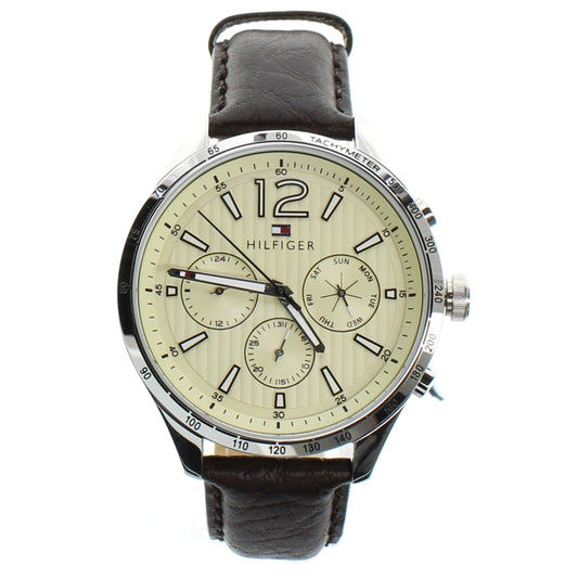 Tommy Hilfiger Men's Leather Watch Chronograph Gavin 1791467