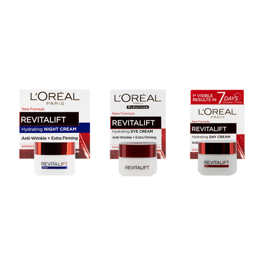 L'Oreal Revitalift Routine Anti Wrinkle & Extra Firming Moisturising Skincare Set
