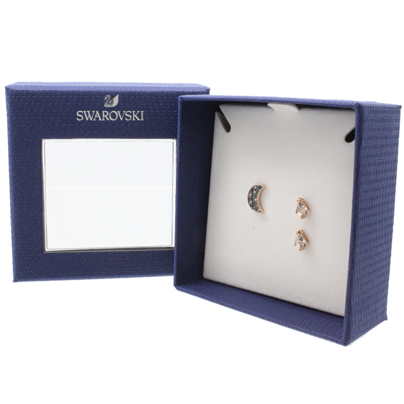 Swarovski Symbol Asymmetric Rose Gold Earrings 5515982