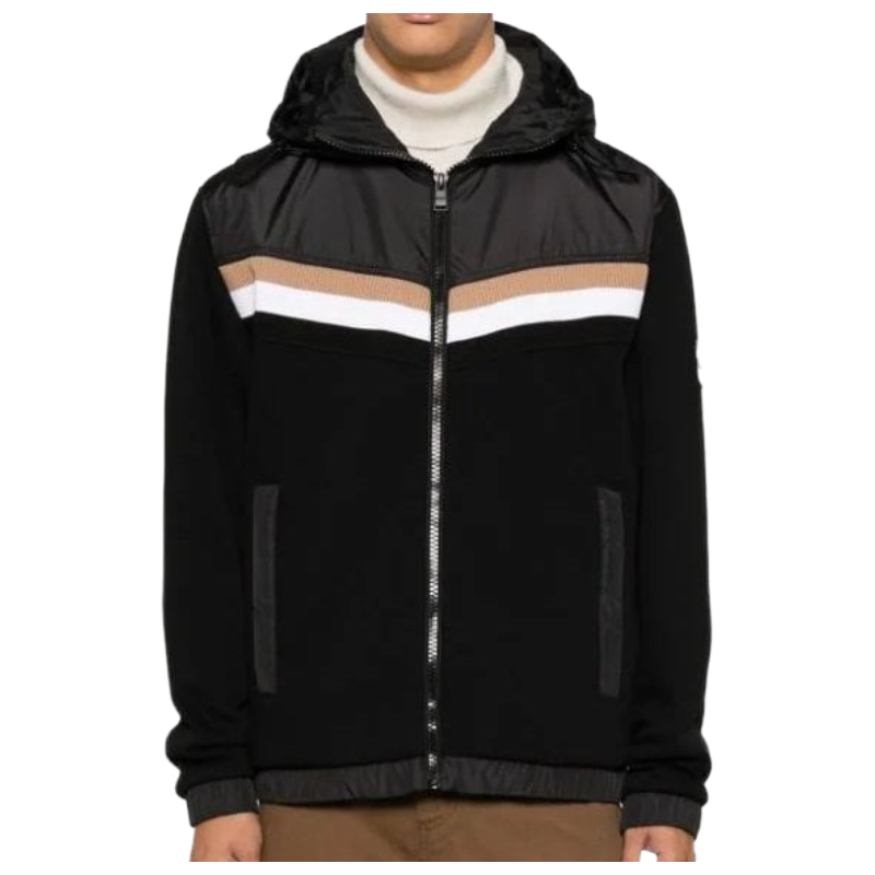 Hugo Boss Seager 116 Zip Up Hoodie Black