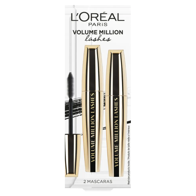 L'Oreal Volume Million Lashes Black Mascara Twin Pack