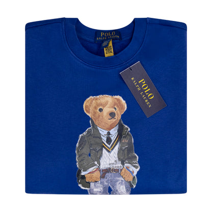 Ralph Lauren Polo Bear Fleece Boys Jumper Blue