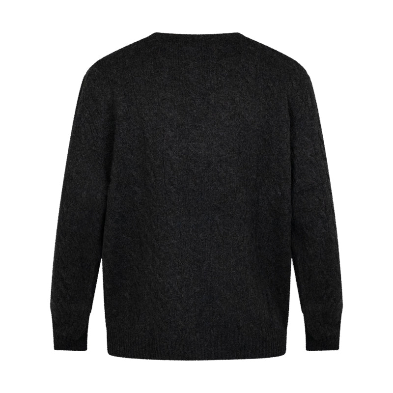 Ralph Lauren Polo Cable-Knit Wool-Cashmere Jumper Grey