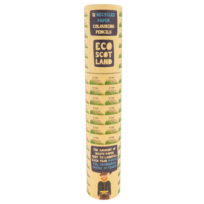 Milly Green Eco Scotland 12 Recycled Paper Colouring Pencils