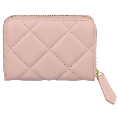 Mario Valentino Ocarina Quilted Wallet Medium Pale Pink Women's