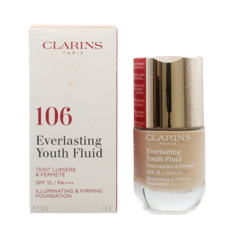 Clarins Everlasting Youth Fluid Foundation 106 Vanilla SPF15 30ml