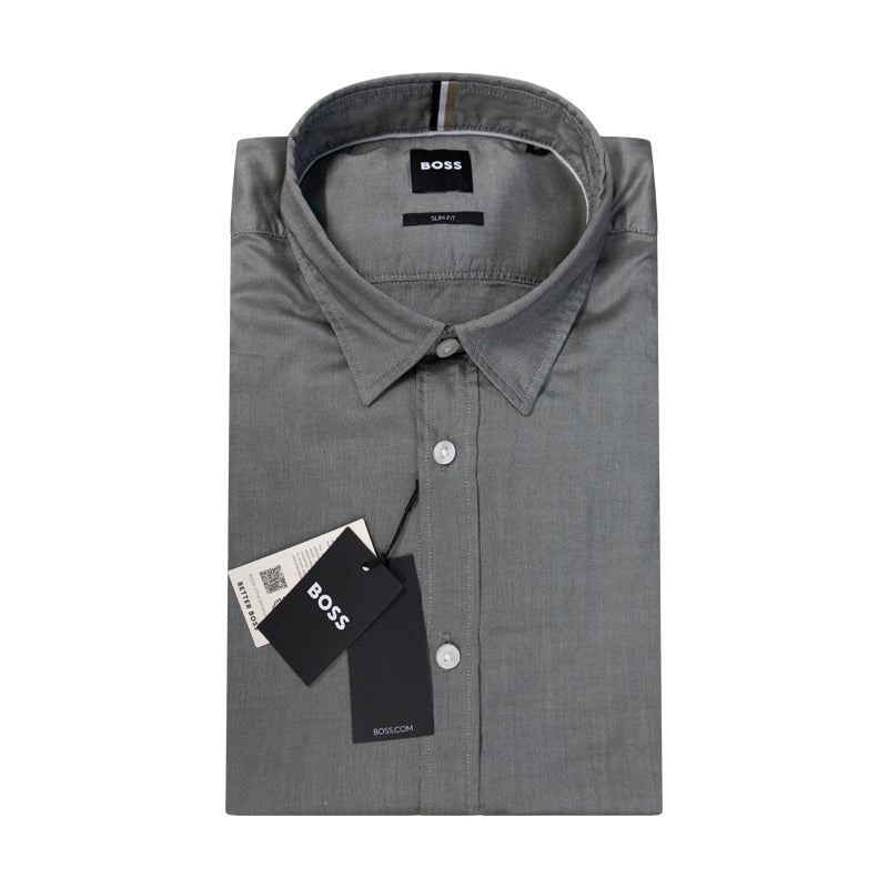 Hugo Boss Roan Kent Men's Slim Fit Shirt Grey