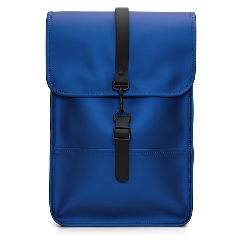 Rains Backpack Mini W3 Waterproof Laptop Backpack Storm Blue – front view