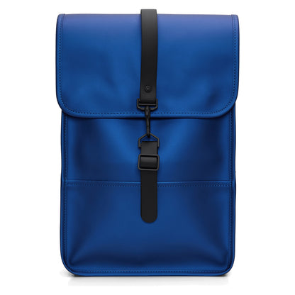 Rains Backpack Mini W3 Waterproof Laptop Backpack Storm Blue – front view
