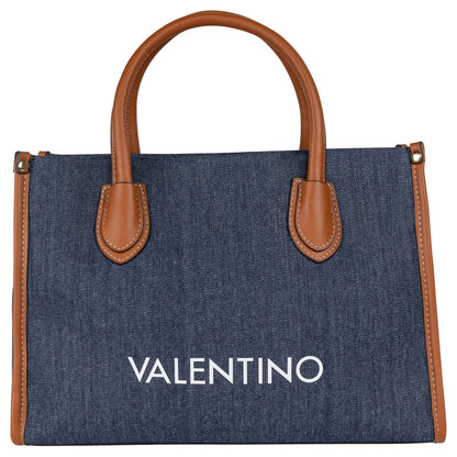 Valentino Bags Leith RE Tote Bag Denim & Tan
