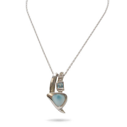 Marahlago Curva Necklace Larimar Sapphire Blue