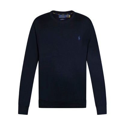 Ralph Lauren Polo Slim Fit Cotton Sweater Navy Blue