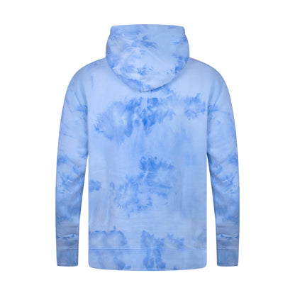 Ralph Lauren Tie-Dye-Print Polo Bear Fleece Hoodie Blue Men's