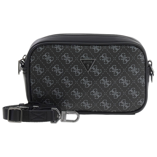 Guess Men's Milano Logo Crossbody Bag Black 