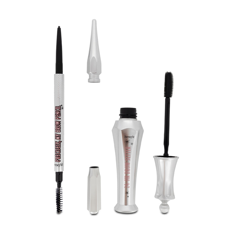 Benefit Eyebrow Set Precisely My Brow Pencil & 24 HR Brow Setter 4 Warm Deep Brown