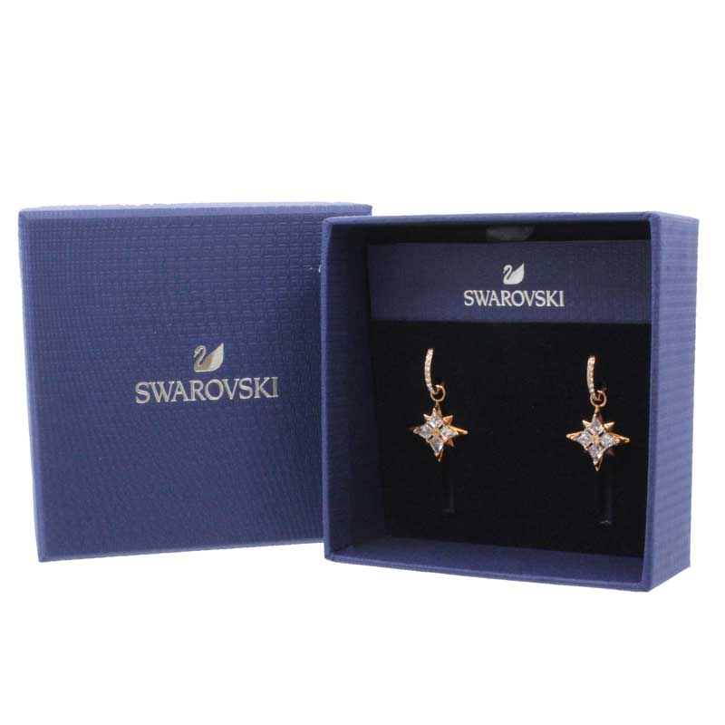 Swarovski Symbolic Star Hoop Pierced Earrings 5494337