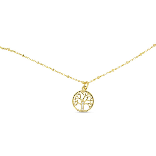 Thomas Sabo Gold The Tree Of Love Necklace KE1827-414-14-L45V