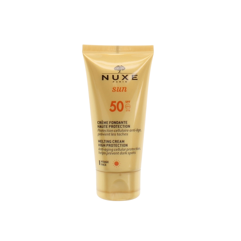 Nuxe Sun SPF50 UVA UVB Melting Face Cream Protection 50ml