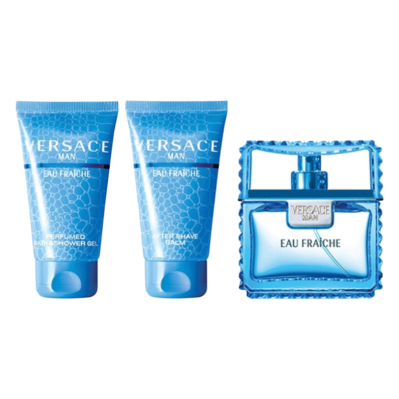 Versace Eau Fraiche 50ml Eau De Toilette Men's Fragrance Gift Set