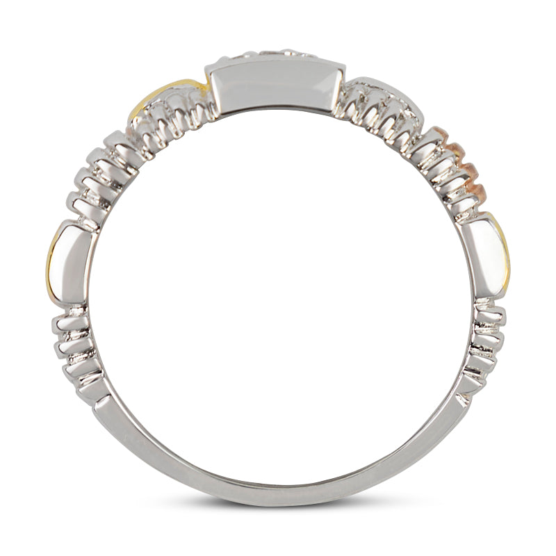 Olivia Tritone Weave Band Ring 20-6780 - Size 7