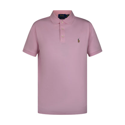 Ralph Lauren Polo Custom Fit Soft Cotton Polo Shirt Pink