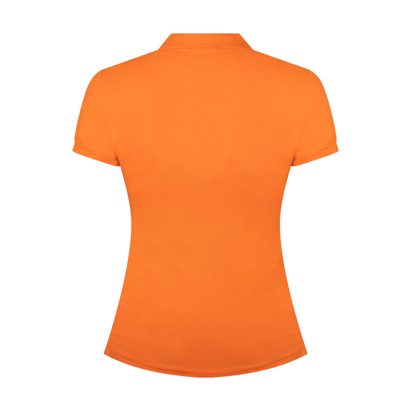 Ralph Lauren Women's Slim Fit Polo Shirt Orange