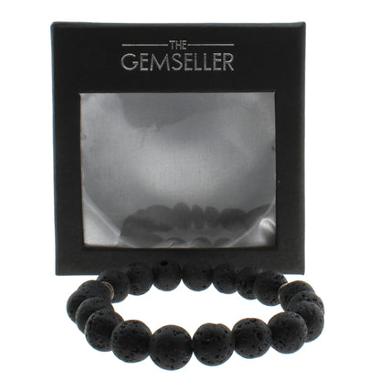 The Gemseller Black Bead Bracelet