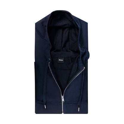 Hugo Boss Steele 406 Men's Full Zip Hoodie Dark Blue