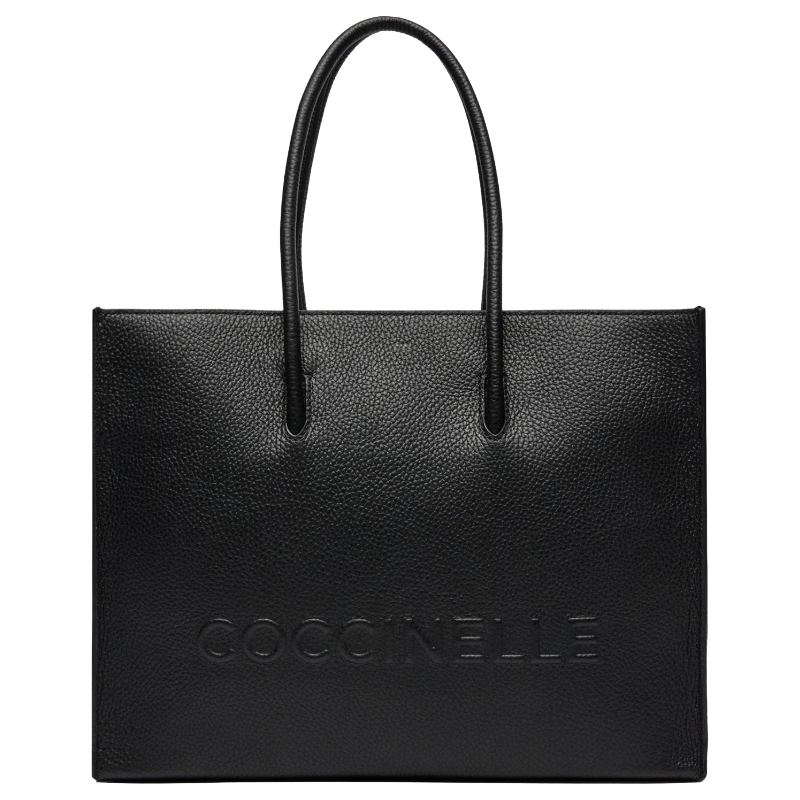 Coccinelle Women's Myrtha Maxi Log Handbag Noir 100% Cowhide Black