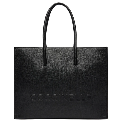 Coccinelle Women's Myrtha Maxi Log Handbag Noir 100% Cowhide Black