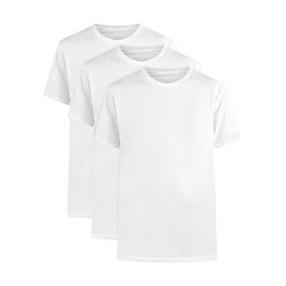 Calvin Klein x3 100% Cotton Classic Fit Crew Neck T-Shirt White