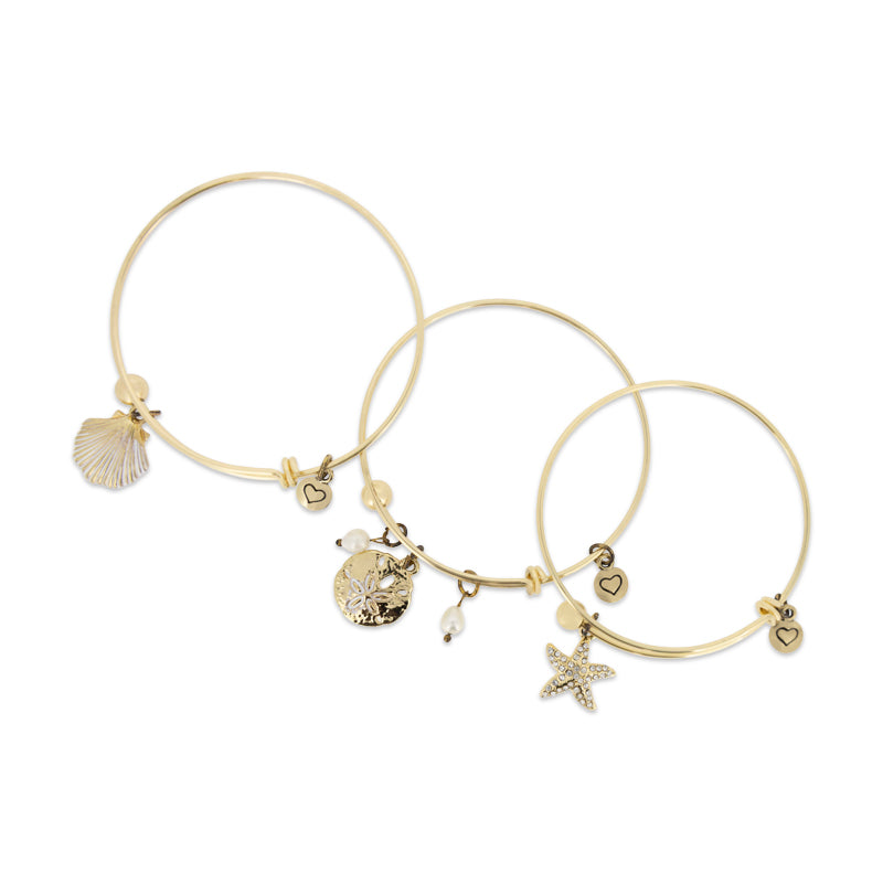 Lovita Gold Plated Bangle Wish To Be, By The Sea
