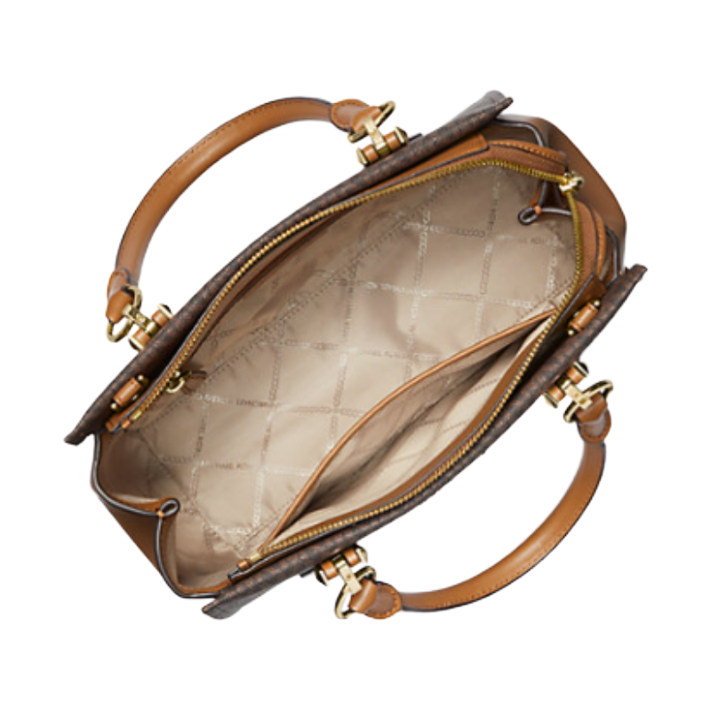 Michael Kors Marilyn Medium Satchel Bag Brown/Acorn