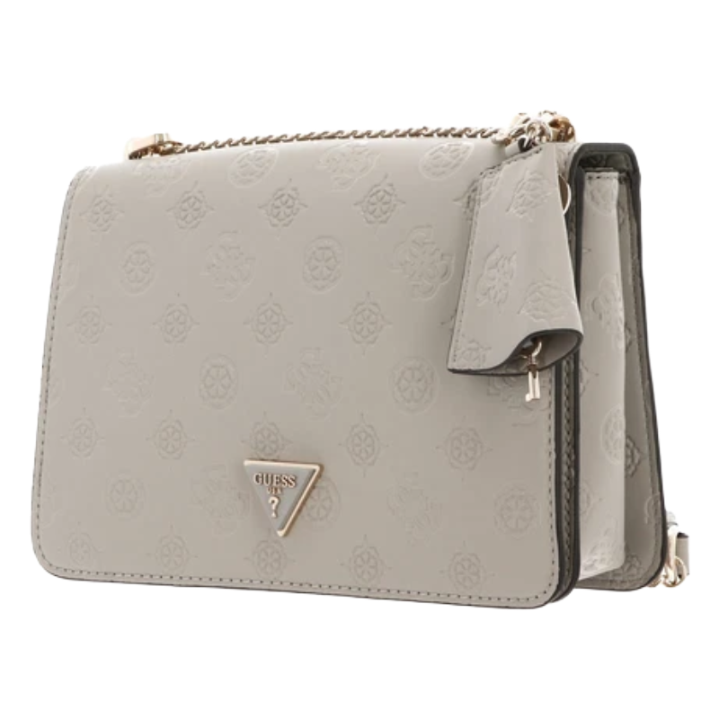 GUESS Jena Shoulder Bag Women's Taupe Logo
