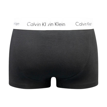 Calvin Klein Cotton Stretch Low Rise Trunks 3 Pack - Black - Small