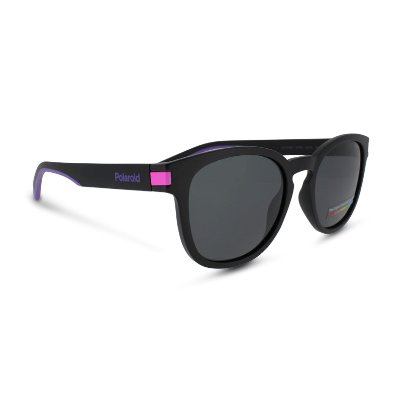 Polaroid Matte Black Purple Sunglasses 2129/S N6T