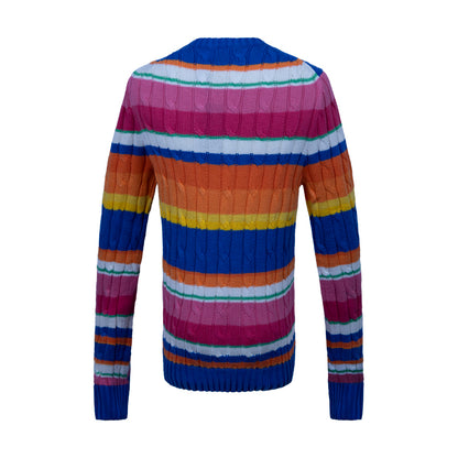 Ralph Lauren Polo Striped Cable-Knit Jumper