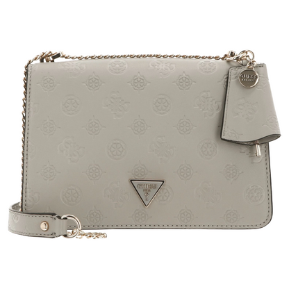 GUESS Jena Shoulder Bag Women's Taupe Logo