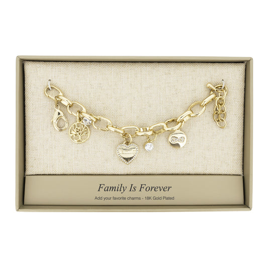 Lovita Gold Bracelet Family Is Forever 