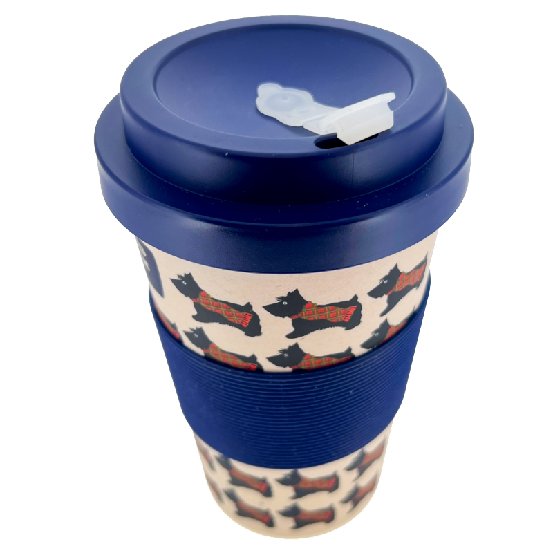 Milly Green Scotland Dog Travel Mug 400ml