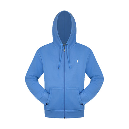 Ralph Lauren Polo Fleece Full Zip Hoodie Light Blue