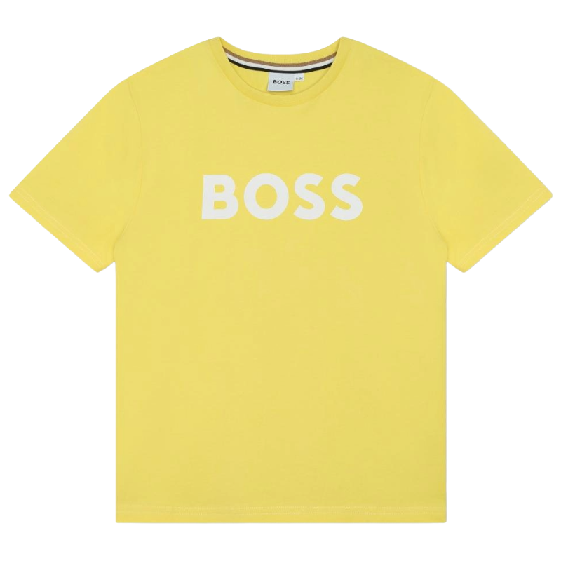 Hugo Boss Yellow Cotton Boy's T-Shirt