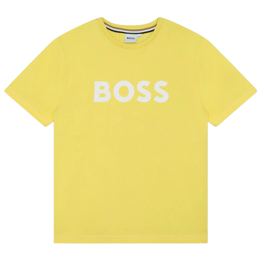 Hugo Boss Yellow Cotton Boy's T-Shirt