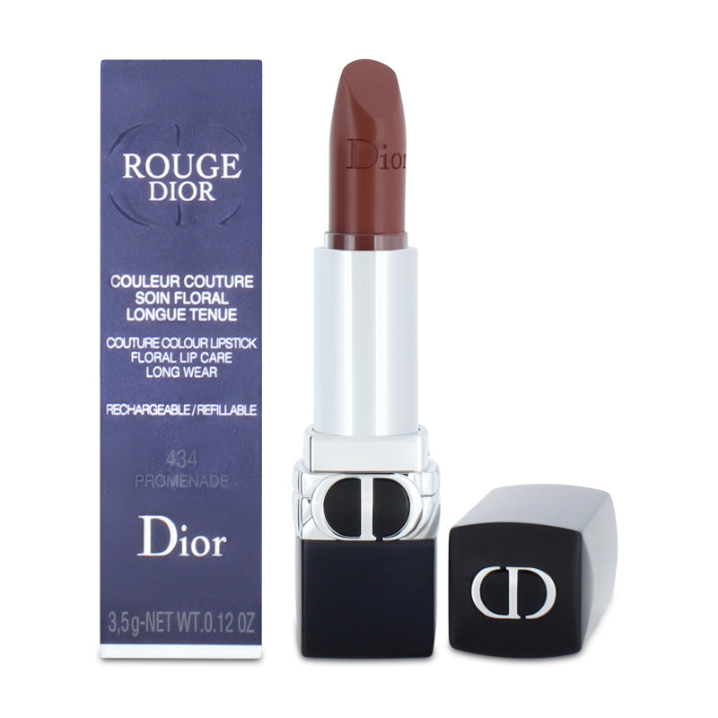 Dior Rouge Couture Colour Lipstick Floral Lip Care Long Wear 434 Promenade Satin